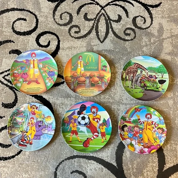 McDonald's | Dining | Six Vintage Mcdonalds Plates | Poshmark